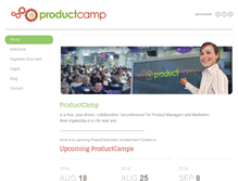 Tablet Screenshot of productcamp.org